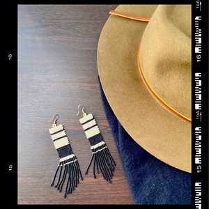 Free People Stripe Seed Bead Earrings